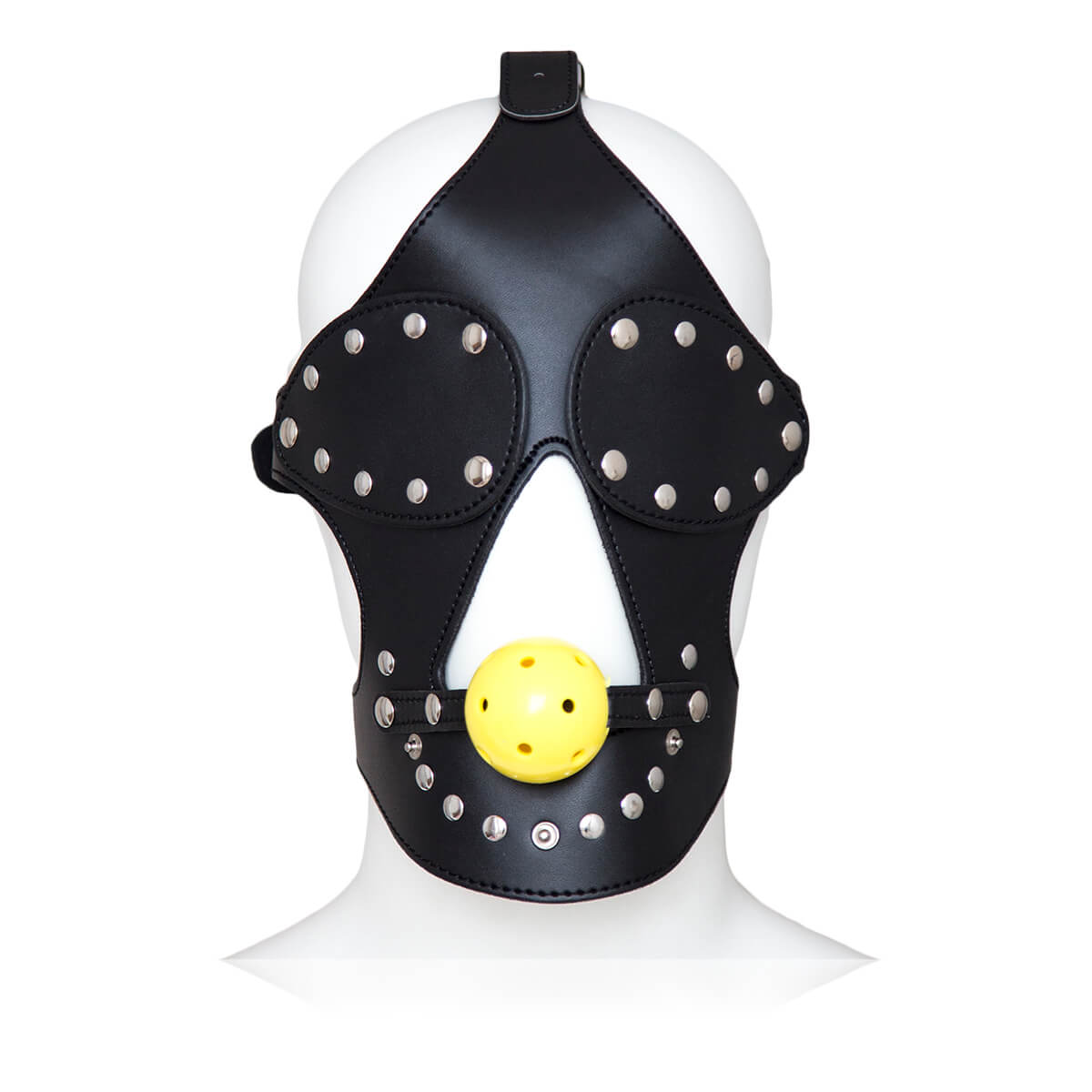 Face Covered Harness Ball Gag - TRYFM.COM