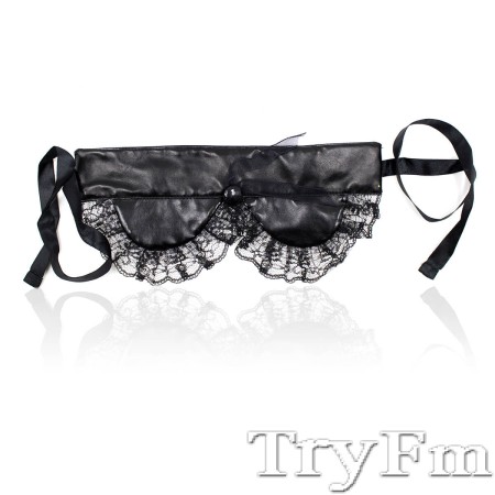 Leather Lace Blindfold