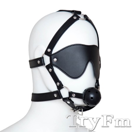 Blindfold Harness Ball Gag 